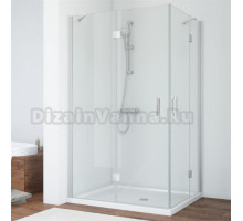 Душевой уголок Vegas Glass AFA-F 110*80 07 01 L профиль матовый хром, стекло прозрачное