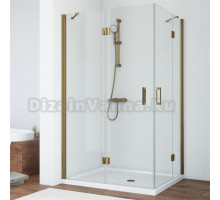 Душевой уголок Vegas Glass AFA-F 110*80 05 01 L профиль бронза, стекло прозрачное