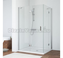 Душевой уголок Vegas Glass AFA-F 110*100 08 01 L профиль глянцевый хром, стекло прозрачное