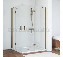 Душевой уголок Vegas Glass AFA-F 110*100 05 01 R профиль бронза, стекло прозрачное