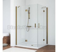 Душевой уголок Vegas Glass AFA-F 110*100 05 01 L профиль бронза, стекло прозрачное