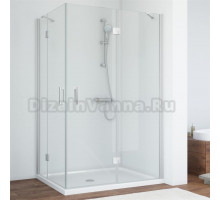 Душевой уголок Vegas Glass AFA-F 120*80 07 01 R профиль матовый хром, стекло прозрачное