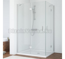 Душевой уголок Vegas Glass AFA-F 120*80 07 01 L профиль матовый хром, стекло прозрачное