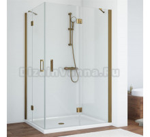Душевой уголок Vegas Glass AFA-F 120*80 05 01 R профиль бронза, стекло прозрачное