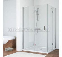 Душевой уголок Vegas Glass AFA-F 120*90 08 01 L профиль глянцевый хром, стекло прозрачное