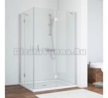 Душевой уголок Vegas Glass AFA-F 120*90 07 01 R профиль матовый хром, стекло прозрачное