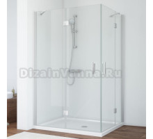 Душевой уголок Vegas Glass AFA-F 120*90 07 01 L профиль матовый хром, стекло прозрачное