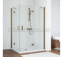 Душевой уголок Vegas Glass AFA-F 120*90 05 01 R профиль бронза, стекло прозрачное