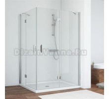 Душевой уголок Vegas Glass AFA-F 120*100 08 01 R профиль глянцевый хром, стекло прозрачное