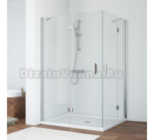 Душевой уголок Vegas Glass AFA-F 120*100 08 01 L профиль глянцевый хром, стекло прозрачное