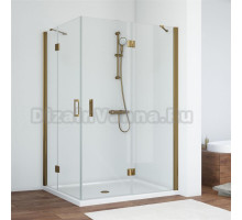 Душевой уголок Vegas Glass AFA-F 120*100 05 01 R профиль бронза, стекло прозрачное