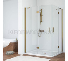 Душевой уголок Vegas Glass AFA-F 120*100 05 01 L профиль бронза, стекло прозрачное