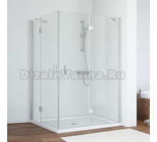 Душевой уголок Vegas Glass AFA-F 120*110 07 01 R профиль матовый хром, стекло прозрачное