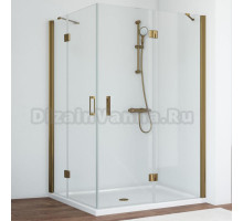 Душевой уголок Vegas Glass AFA-F 120*110 05 01 R профиль бронза, стекло прозрачное