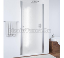 Душевая дверь в нишу Vegas Glass EP 65 08 02 профиль глянцевый хром, стекло шиншилла