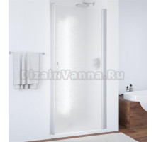 Душевая дверь в нишу Vegas Glass EP 65 07 02 профиль матовый хром, стекло шиншилла