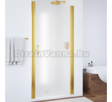 Душевая дверь в нишу Vegas Glass EP 65 09 10 профиль золото, стекло сатин