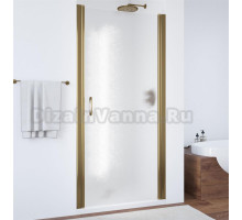 Душевая дверь в нишу Vegas Glass EP 65 05 02 профиль бронза, стекло шиншилла