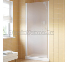 Душевая дверь в нишу Vegas Glass EP Lux 60 01 10 L профиль белый, стекло сатин