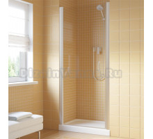 Душевая дверь в нишу Vegas Glass EP Lux 60 07 01 L профиль матовый хром, стекло прозрачное