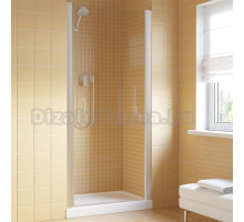 Душевая дверь в нишу Vegas Glass EP Lux 65 07 01 R профиль матовый хром, стекло прозрачное