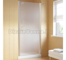 Душевая дверь в нишу Vegas Glass EP Lux 65 07 10 R профиль матовый хром, стекло сатин