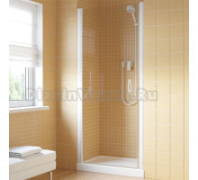 Душевая дверь в нишу Vegas Glass EP Lux 70 01 01 L профиль белый, стекло прозрачное