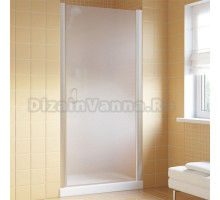 Душевая дверь в нишу Vegas Glass EP Lux 75 07 10 R профиль матовый хром, стекло сатин