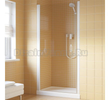 Душевая дверь в нишу Vegas Glass EP Lux 80 01 01 L профиль белый, стекло прозрачное