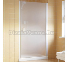 Душевая дверь в нишу Vegas Glass EP Lux 90 01 10 R профиль белый, стекло сатин