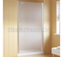 Душевая дверь в нишу Vegas Glass EP Lux 90 07 10 R профиль матовый хром, стекло сатин