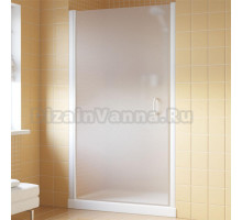 Душевая дверь в нишу Vegas Glass EP Lux 95 01 10 L профиль белый, стекло сатин