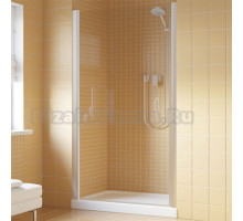 Душевая дверь в нишу Vegas Glass EP Lux 95 07 01 L профиль матовый хром, стекло прозрачное