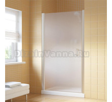 Душевая дверь в нишу Vegas Glass EP Lux 95 07 10 L профиль матовый хром, стекло сатин