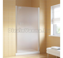 Душевая дверь в нишу Vegas Glass EP Lux 95 07 10 R профиль матовый хром, стекло сатин