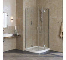 Душевой уголок Vegas Glass AFS Lux 90 07 01 профиль матовый хром, стекло прозрачное