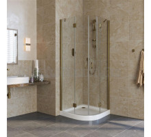Душевой уголок Vegas Glass AFS Lux 0080 05 01 профиль бронза, стекло прозрачное