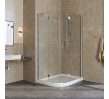 Душевой уголок Vegas Glass AFS-F Lux 100*80 07 01 R профиль матовый хром, стекло прозрачное