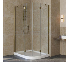 Душевой уголок Vegas Glass AFS-F Lux 100*90 05 01 L профиль бронза, стекло прозрачное