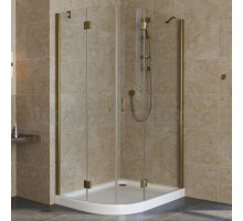 Душевой уголок Vegas Glass AFS-F Lux 100*90 05 01 R профиль бронза, стекло прозрачное