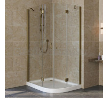 Душевой уголок Vegas Glass AFS-F Lux 110*80 05 01 L профиль бронза, стекло прозрачное