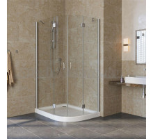 Душевой уголок Vegas Glass AFS-F Lux 110*80 07 01 L профиль матовый хром, стекло прозрачное