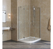 Душевой уголок Vegas Glass AFS-F Lux 110*80 07 01 R профиль матовый хром, стекло прозрачное