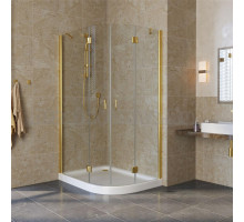 Душевой уголок Vegas Glass AFS-F Lux 110*80 09 01 L профиль золото, стекло прозрачное