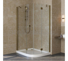 Душевой уголок Vegas Glass AFS-F Lux 110*90 05 01 L профиль бронза, стекло прозрачное