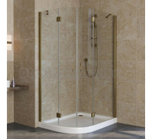 Душевой уголок Vegas Glass AFS-F Lux 110*90 05 01 R профиль бронза, стекло прозрачное