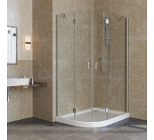 Душевой уголок Vegas Glass AFS-F Lux 110*90 07 01 R профиль матовый хром, стекло прозрачное