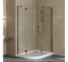 Душевой уголок Vegas Glass AFS-F Lux 110*100 05 01 R профиль бронза, стекло прозрачное