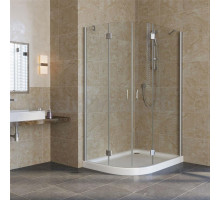 Душевой уголок Vegas Glass AFS-F Lux 110*100 07 01 R профиль матовый хром, стекло прозрачное