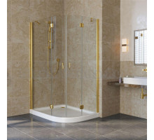 Душевой уголок Vegas Glass AFS-F Lux 110*100 09 01 L профиль золото, стекло прозрачное